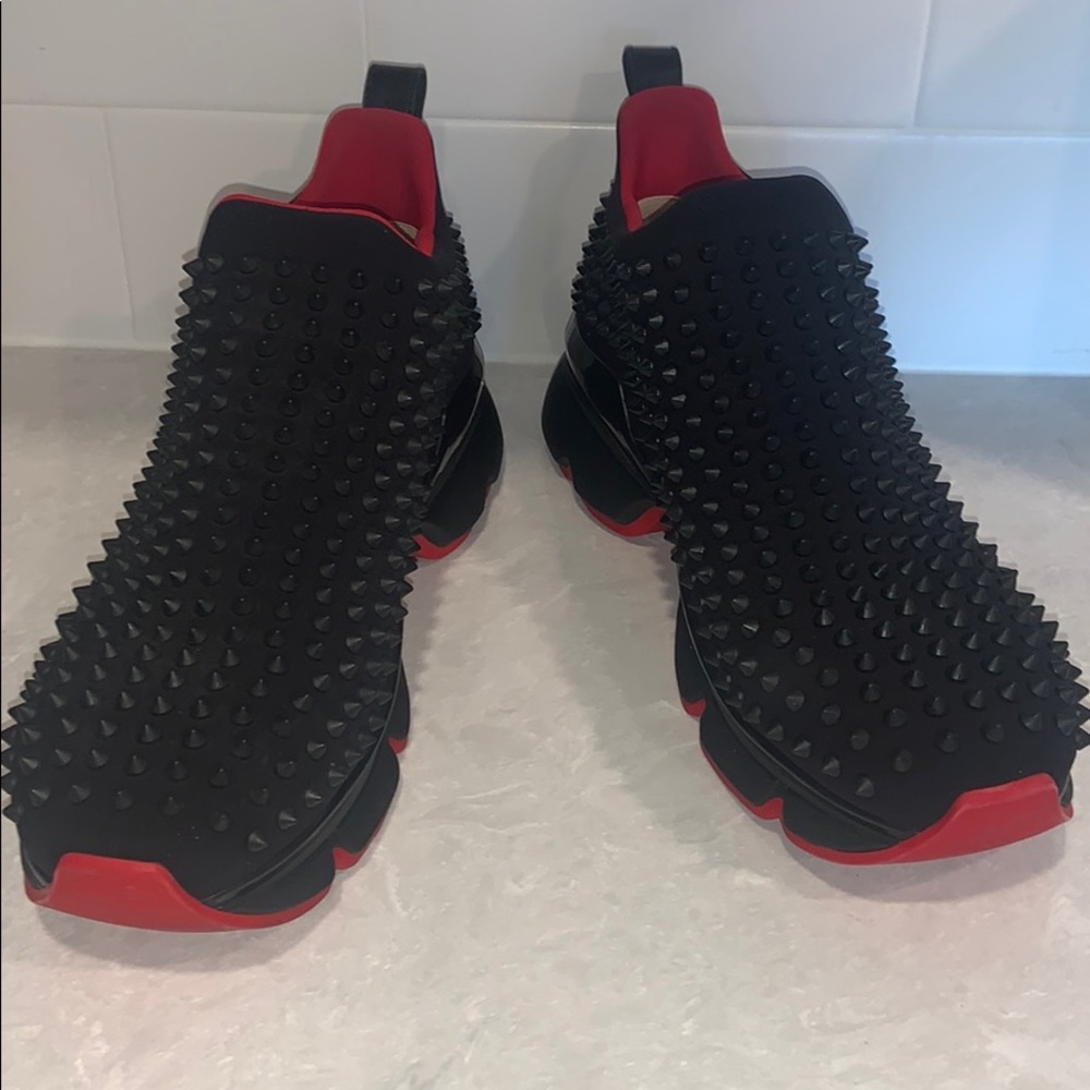 Christian Louboutin Spike-Sock Sneakers